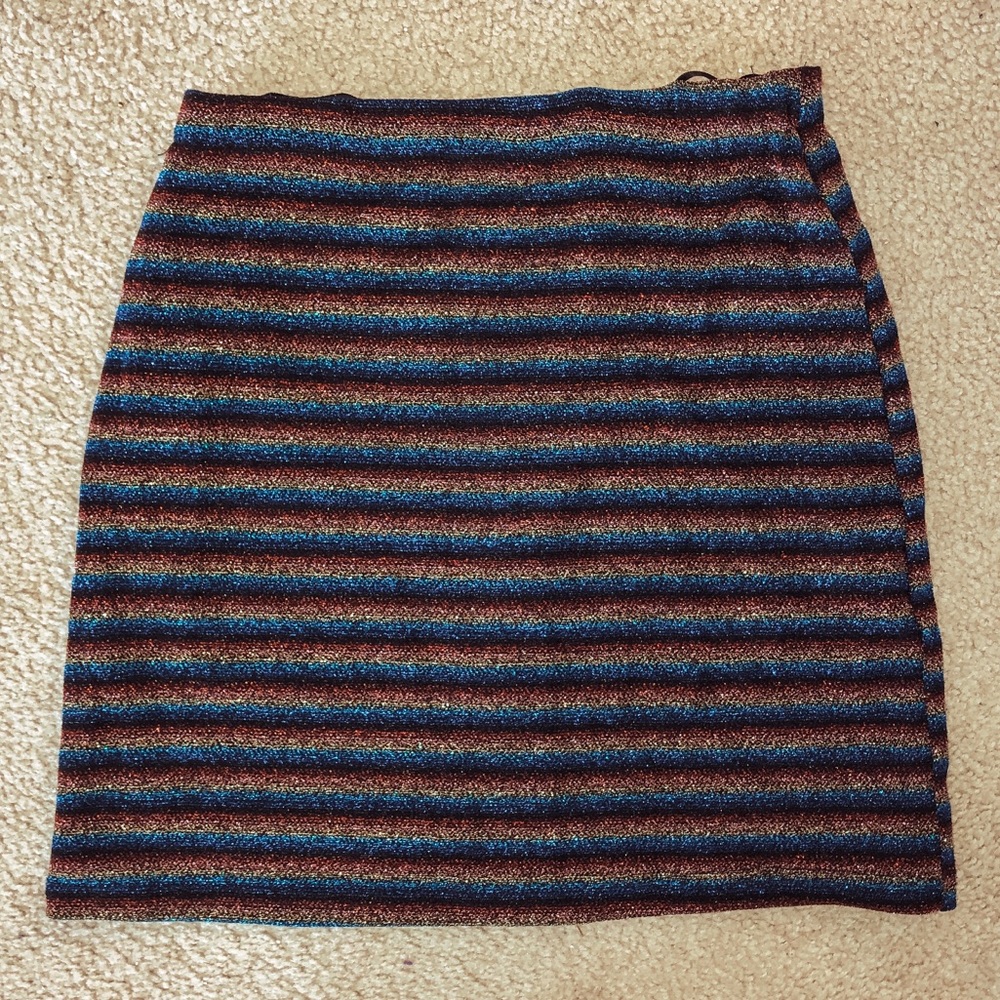 Wild Honey Rainbow Striped Skirt